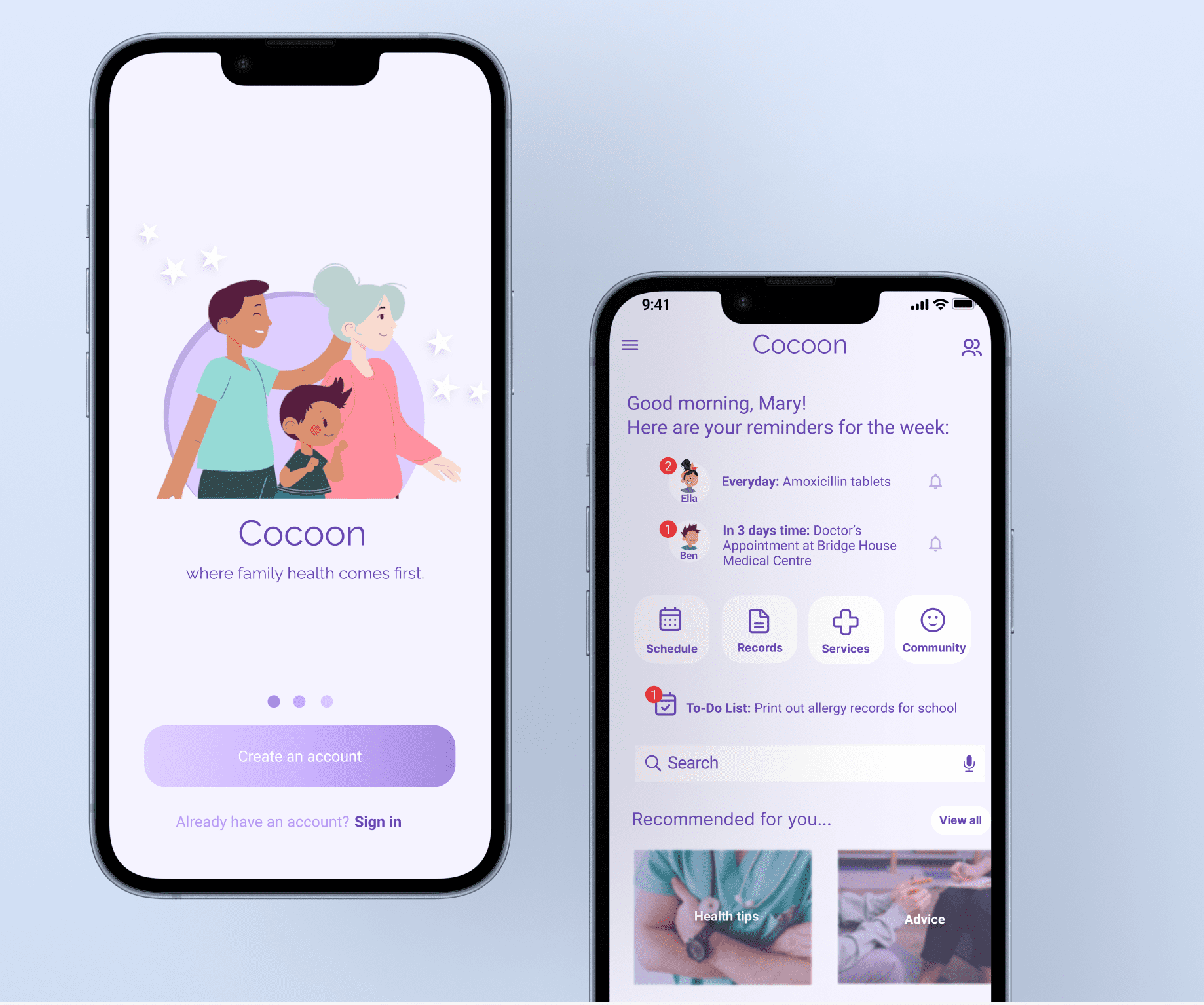 Cocoon: Healthcare App